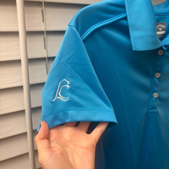 Women's Blue Callaway Polo T-Shirt Size Medium - Picture 6 of 7